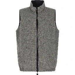 Blue Cotton Sleeveless Jacket