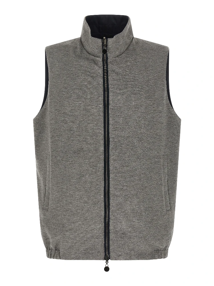 Blue Cotton Sleeveless Jacket alternative