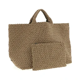 Beige Neoprene Tote Bag