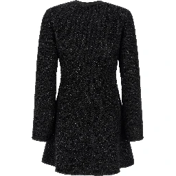 Black Cotton Short Dress