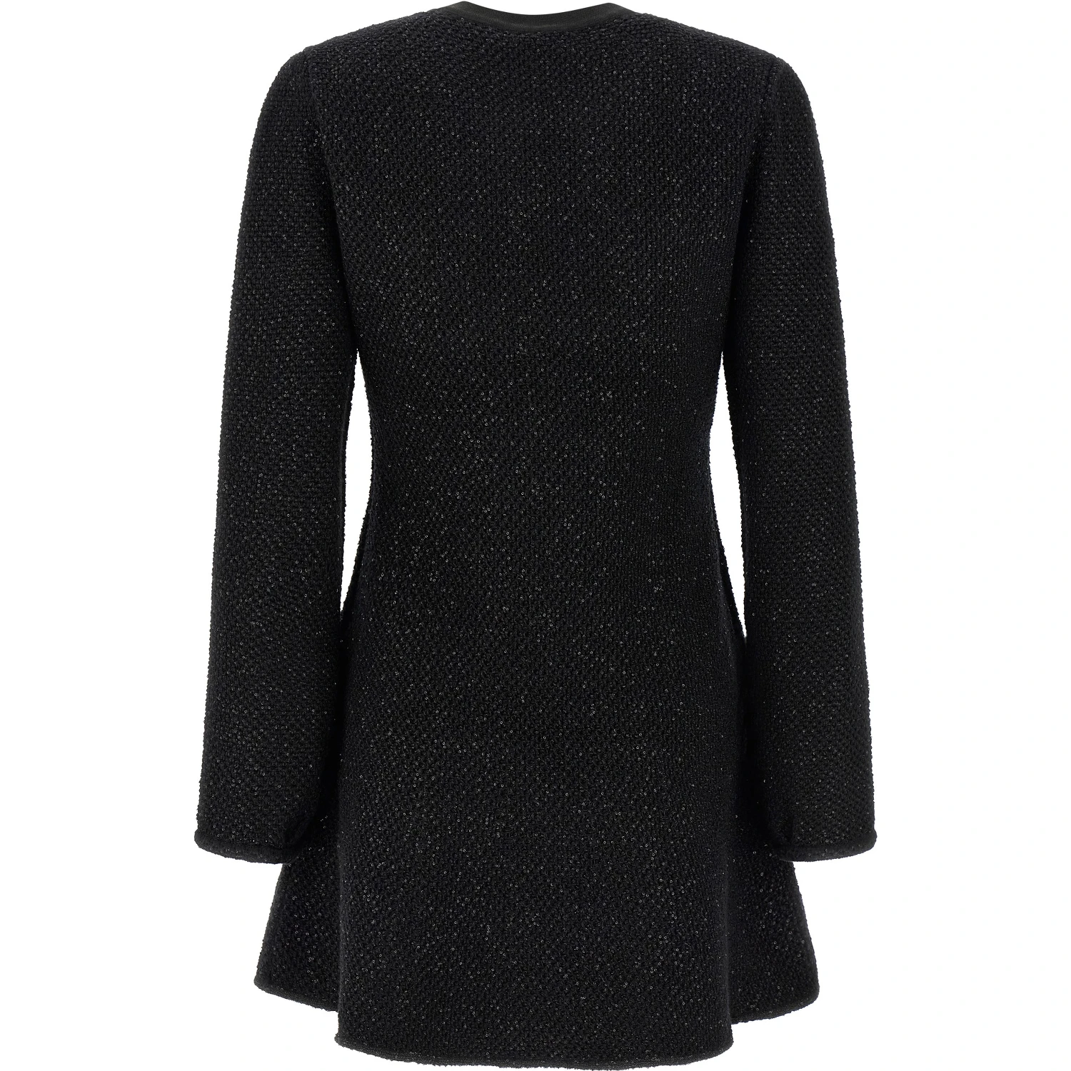 Black Cotton Short Dress