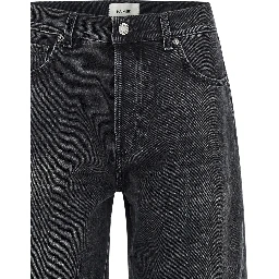Black Cotton High-Waisted Jean