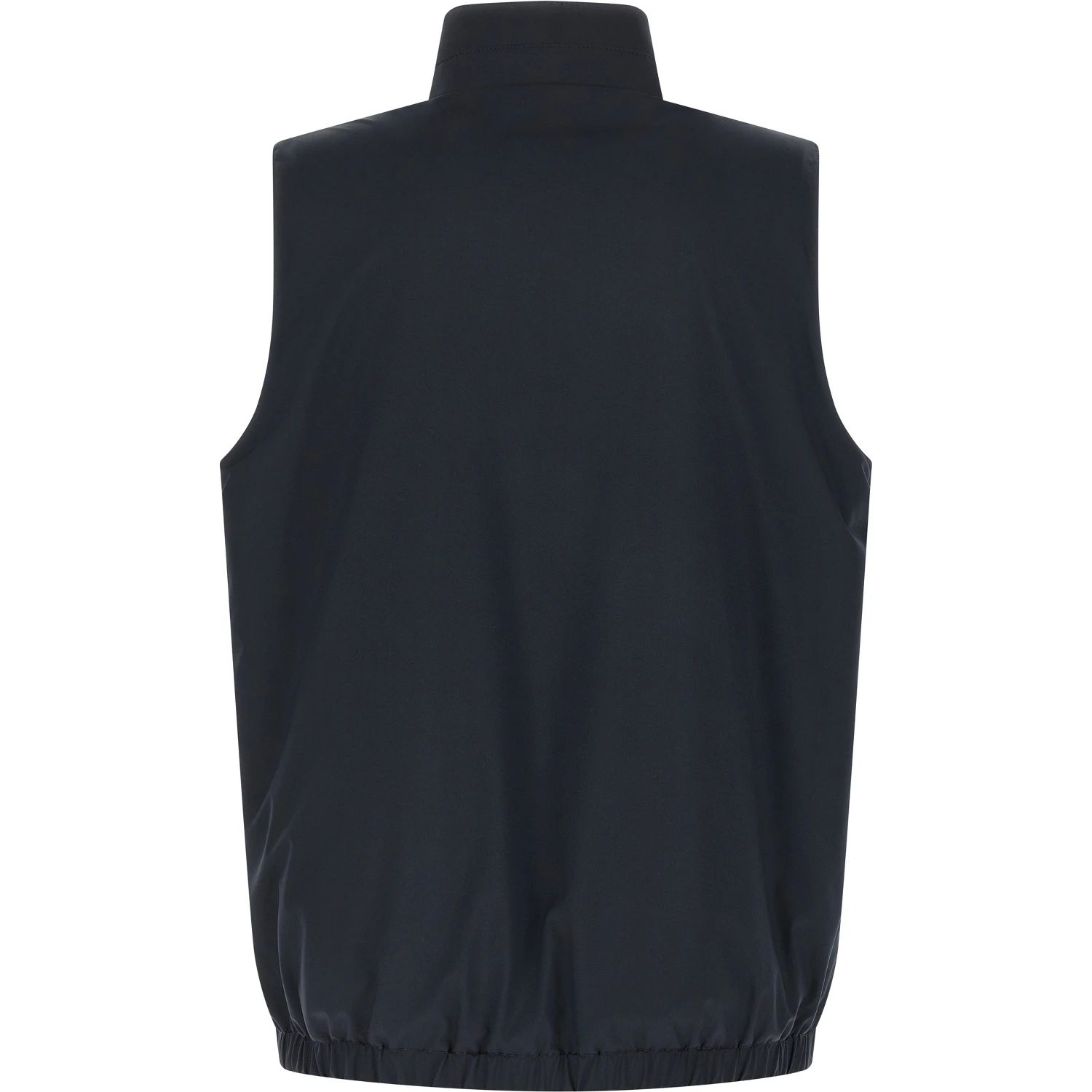 Blue Cotton Sleeveless Jacket