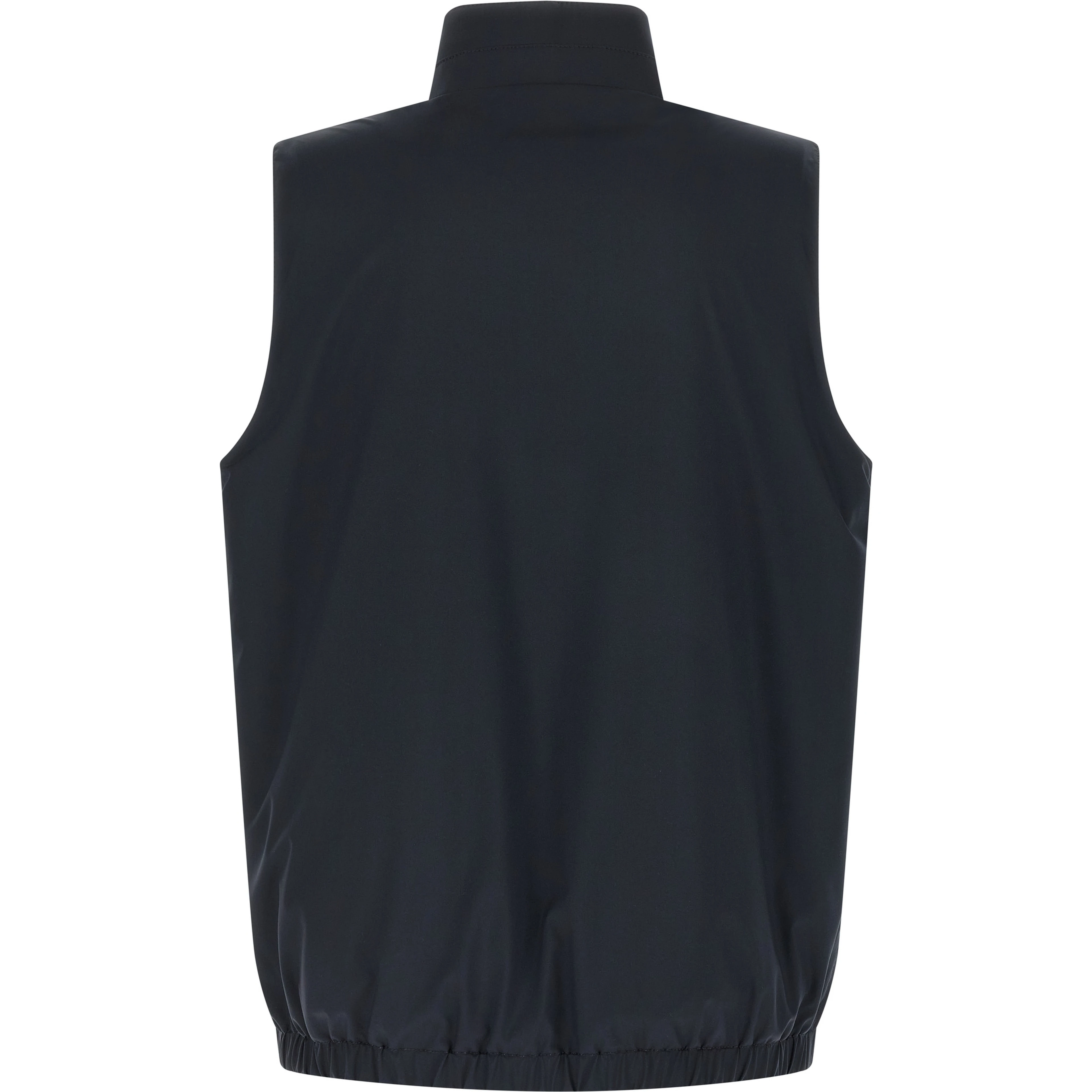 Blue Cotton Sleeveless Jacket