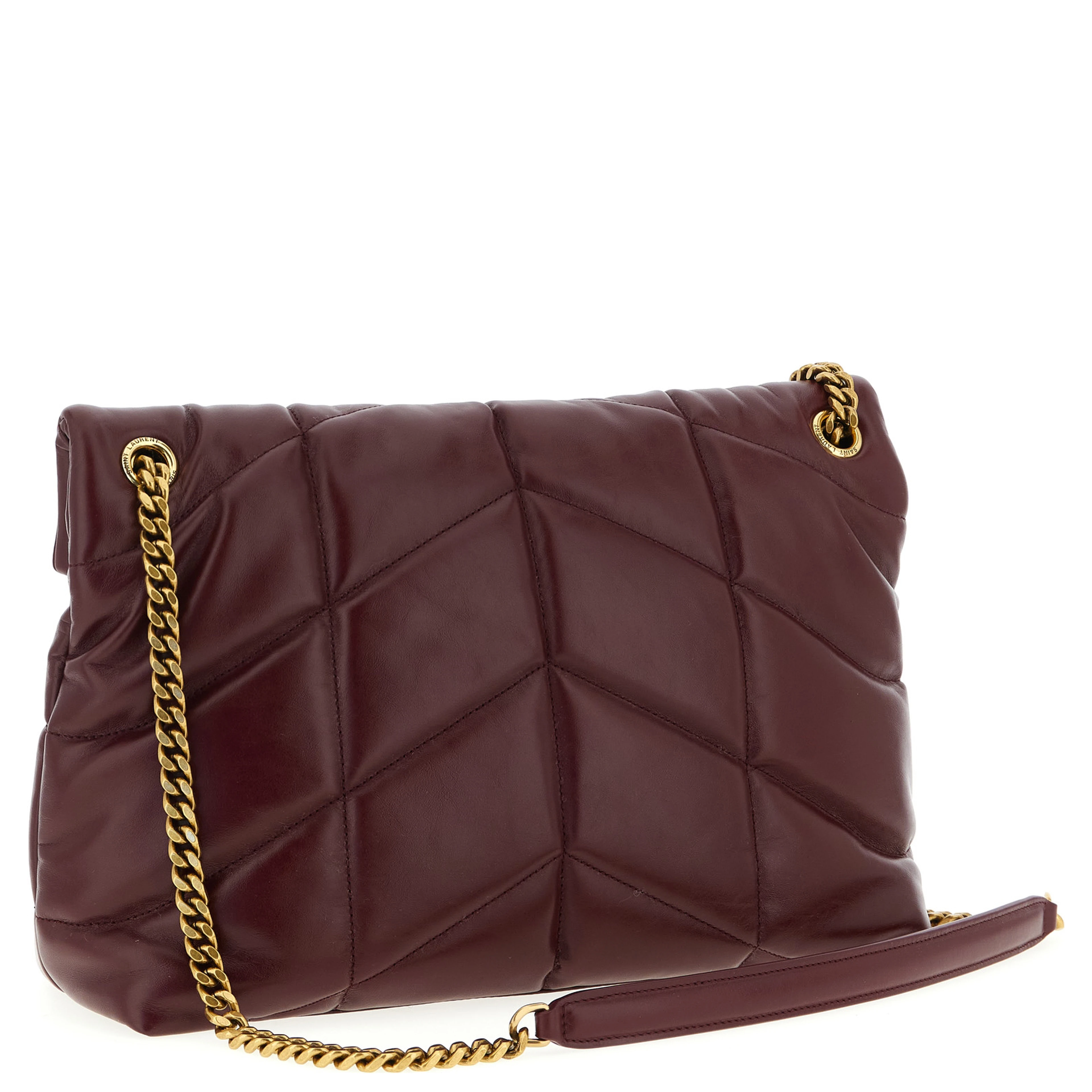 Bordeaux Calfskin Shoulder Bag