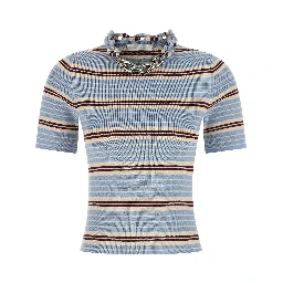 Blue Textile T-Shirt