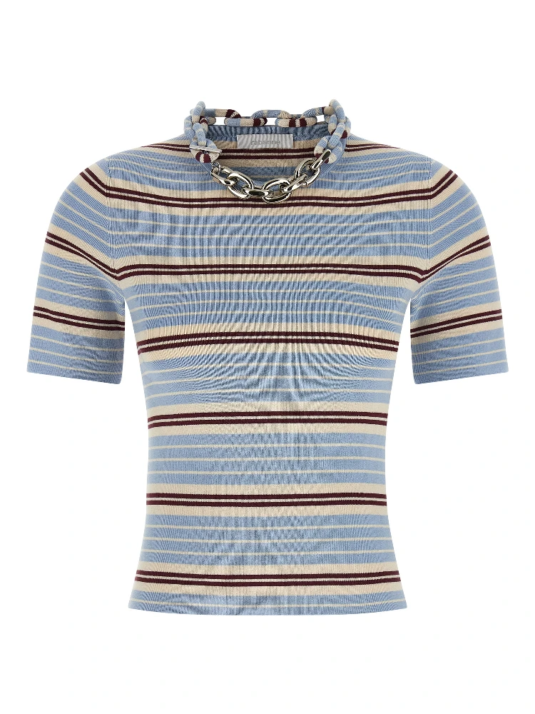 Blue Textile T-Shirt