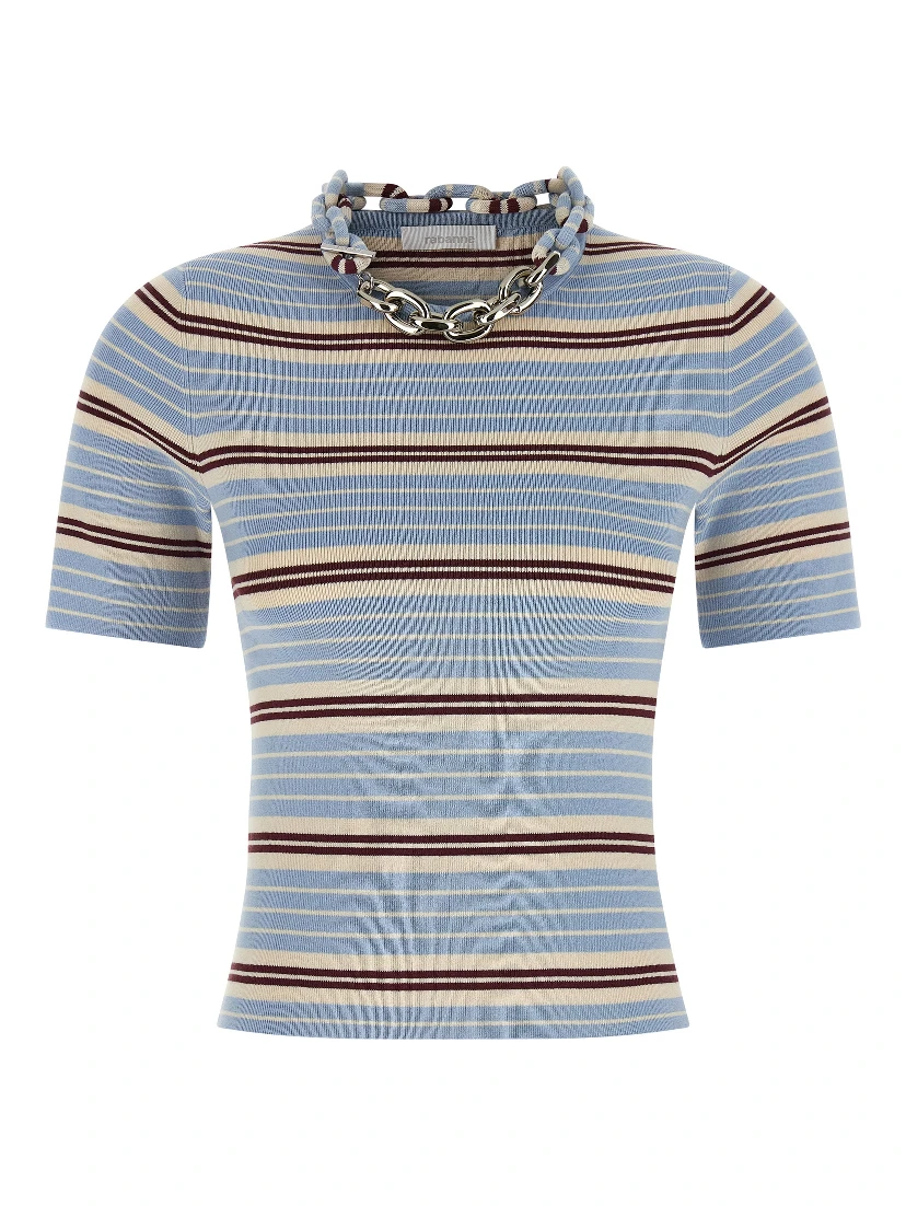 Blue Textile T-Shirt