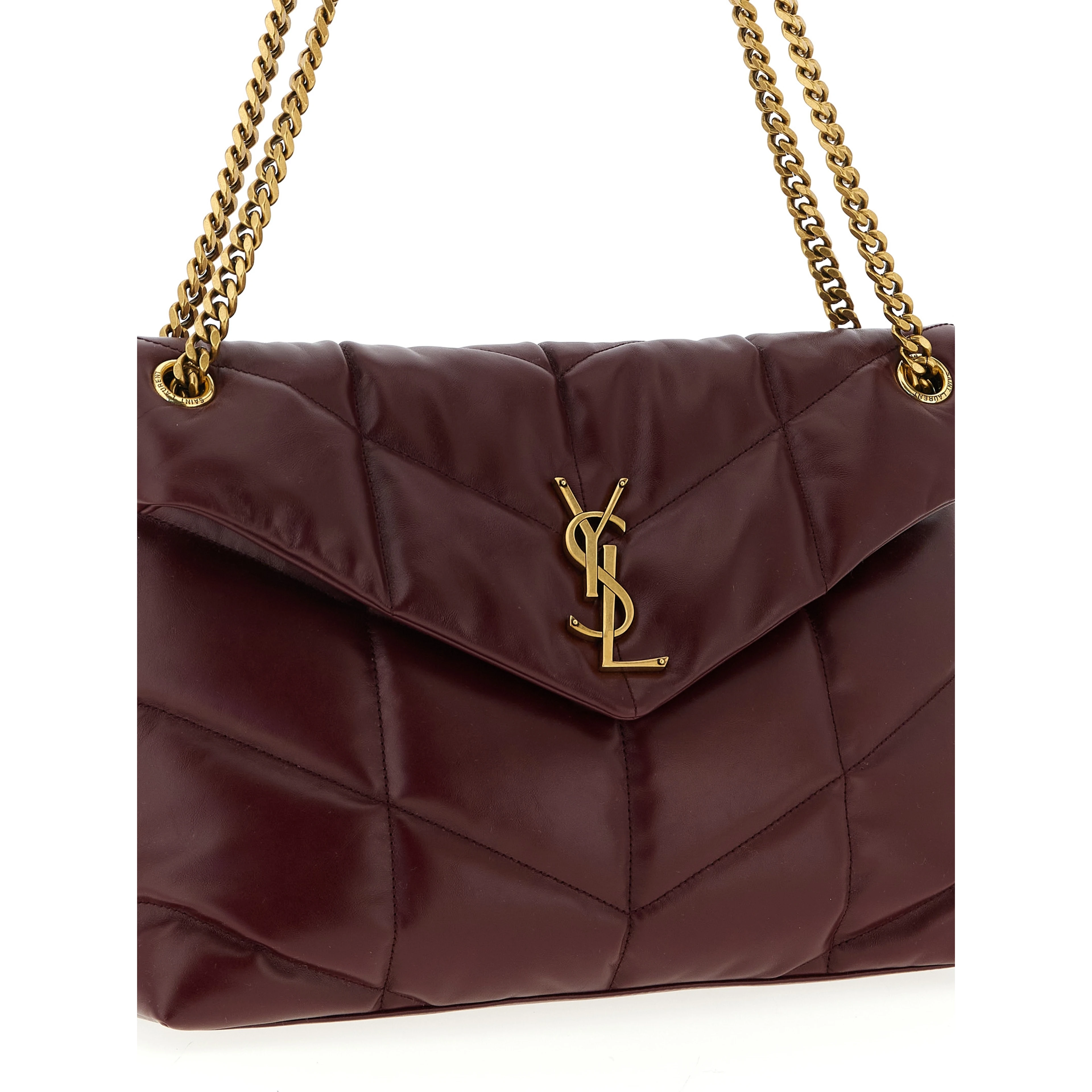 Bordeaux Calfskin Shoulder Bag