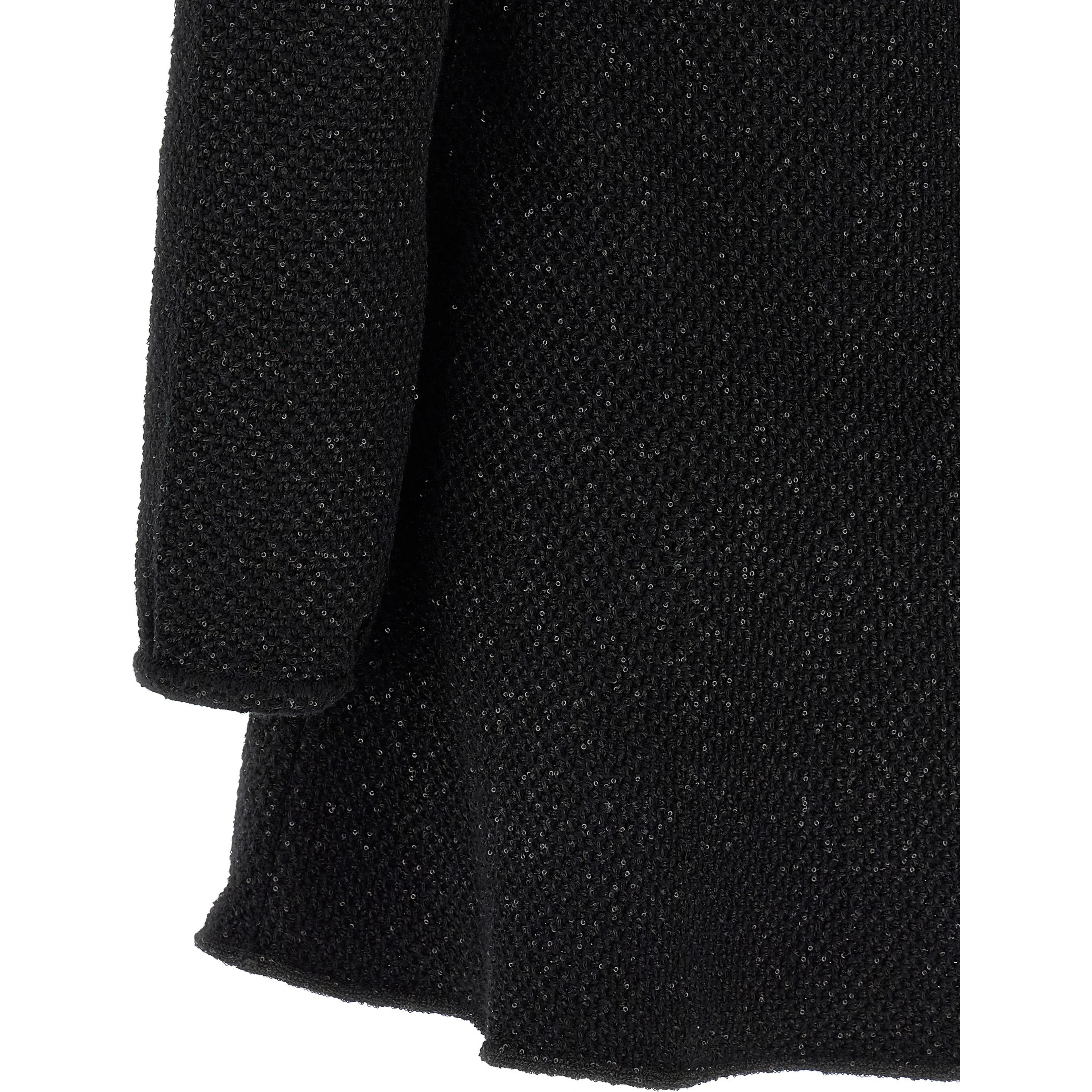 Black Cotton Short Dress