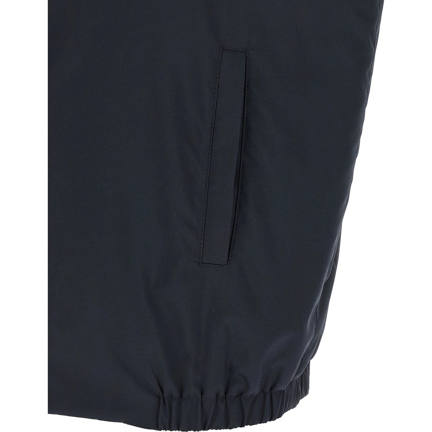 Blue Cotton Sleeveless Jacket