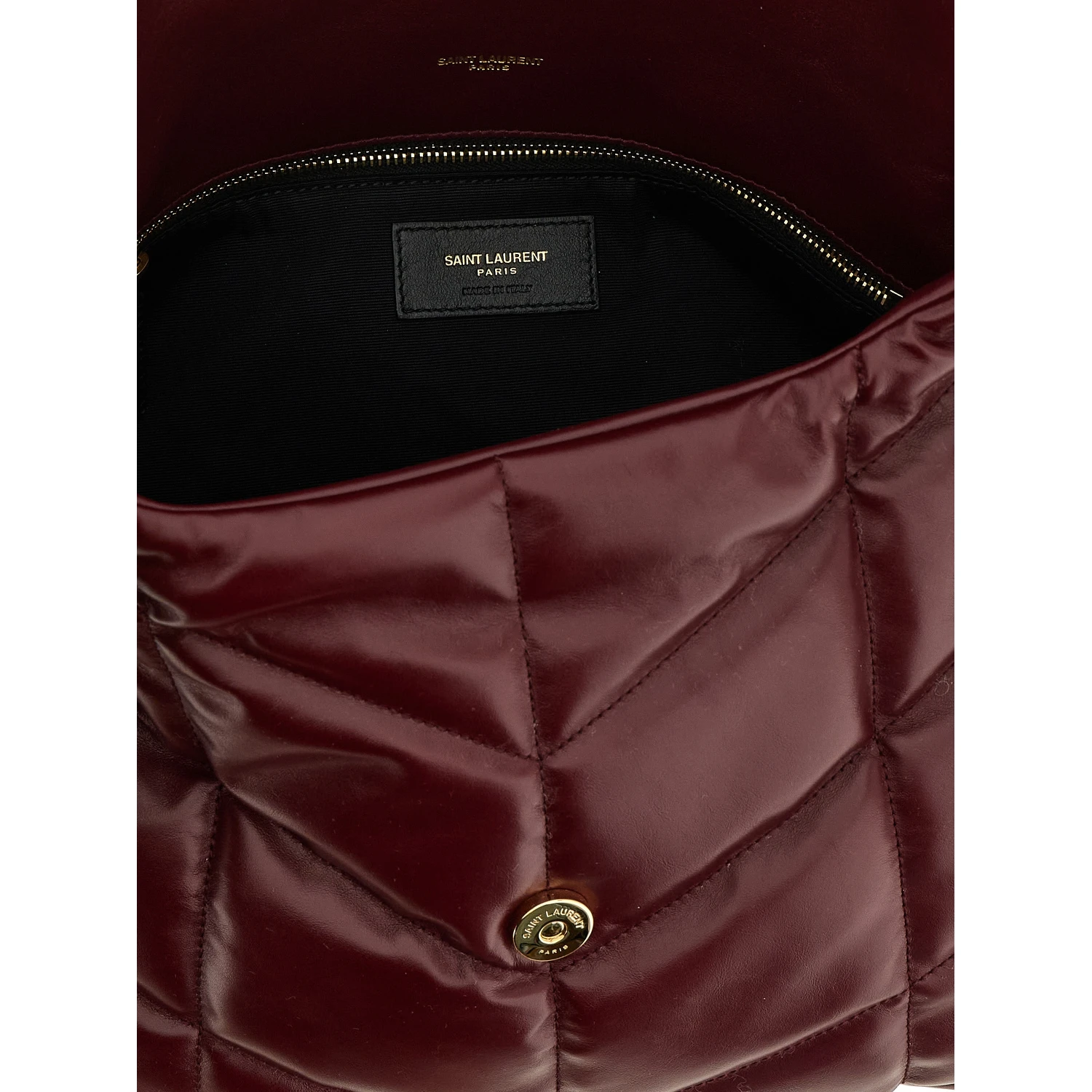 Bordeaux Calfskin Shoulder Bag