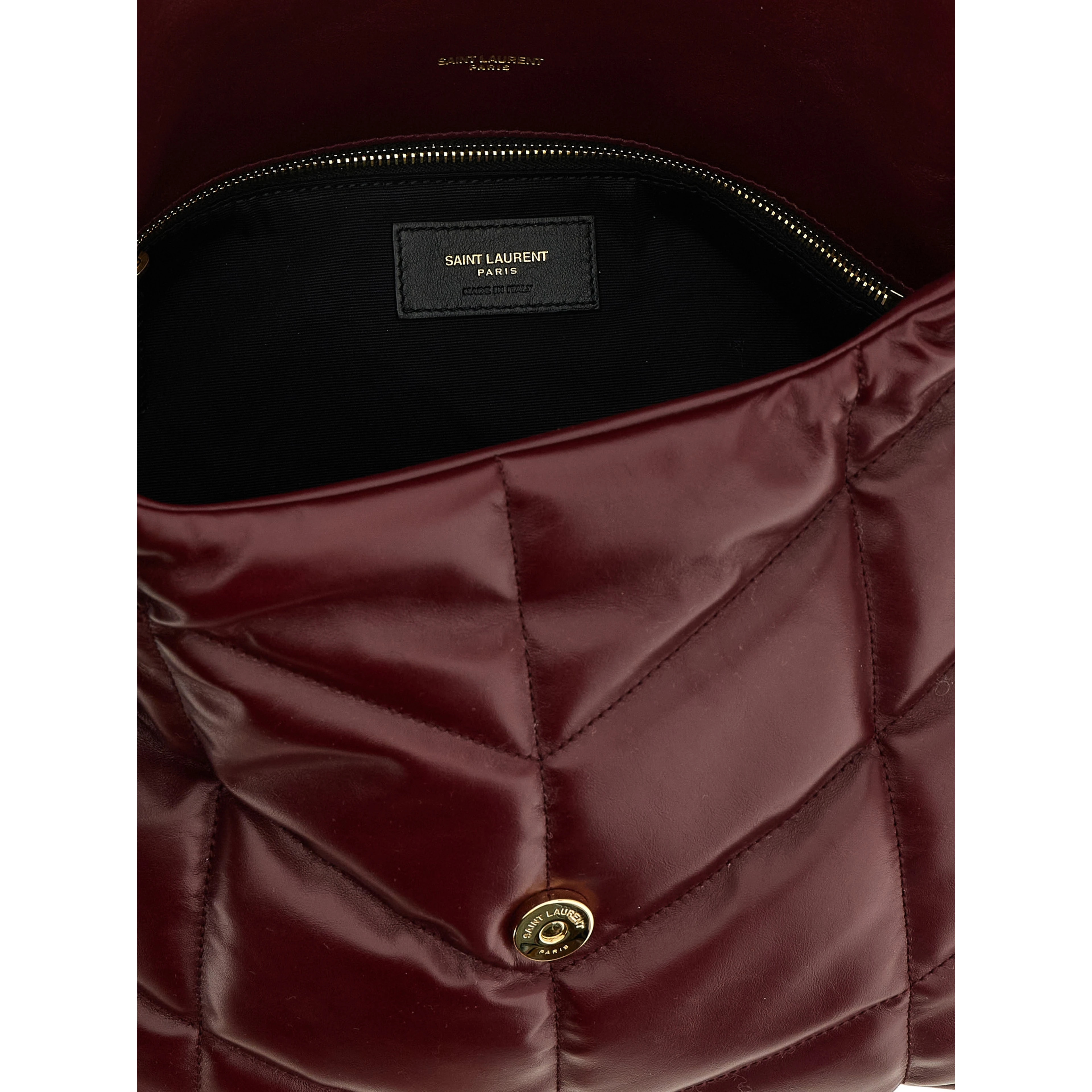 Bordeaux Calfskin Shoulder Bag