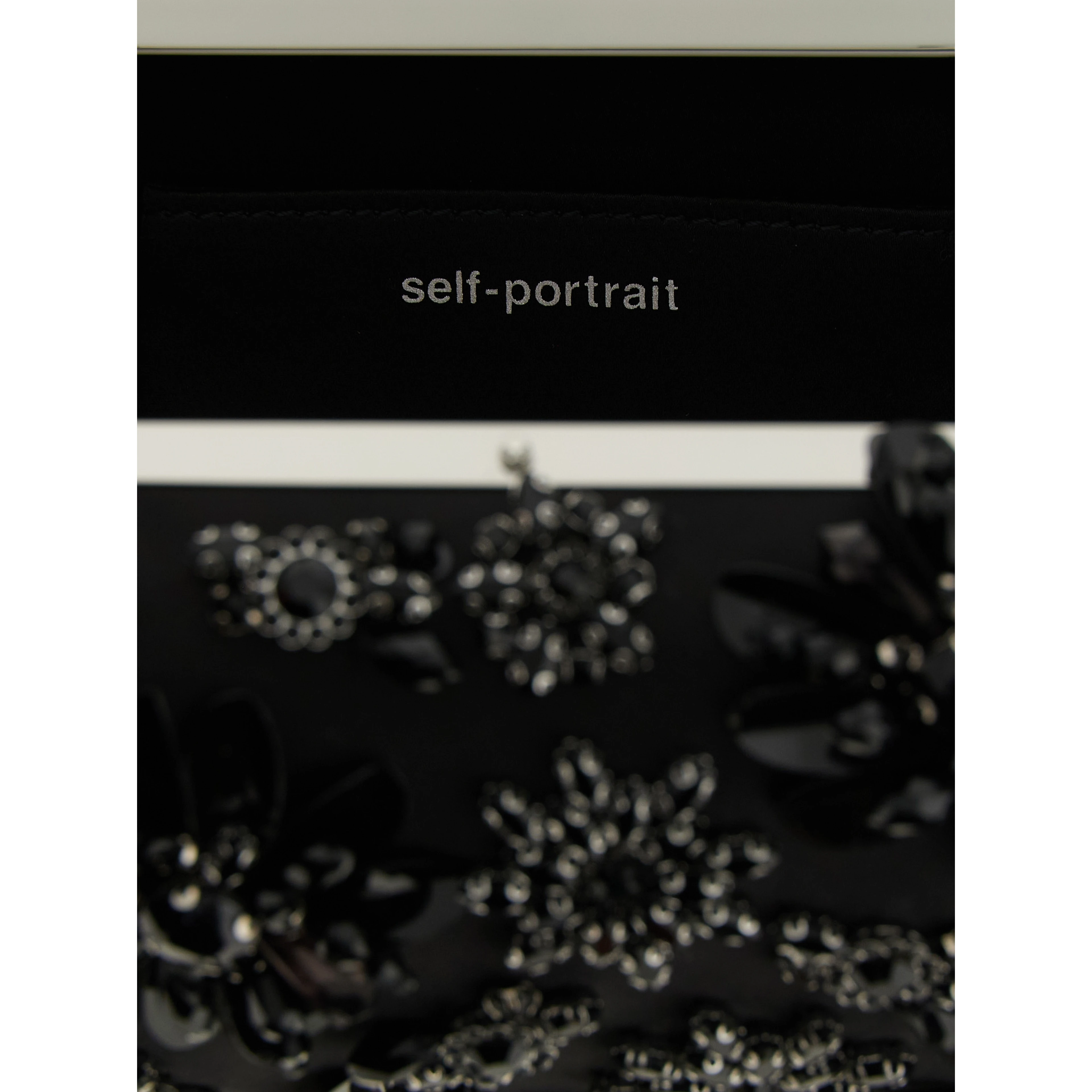 Black Polyester Clutch Bag