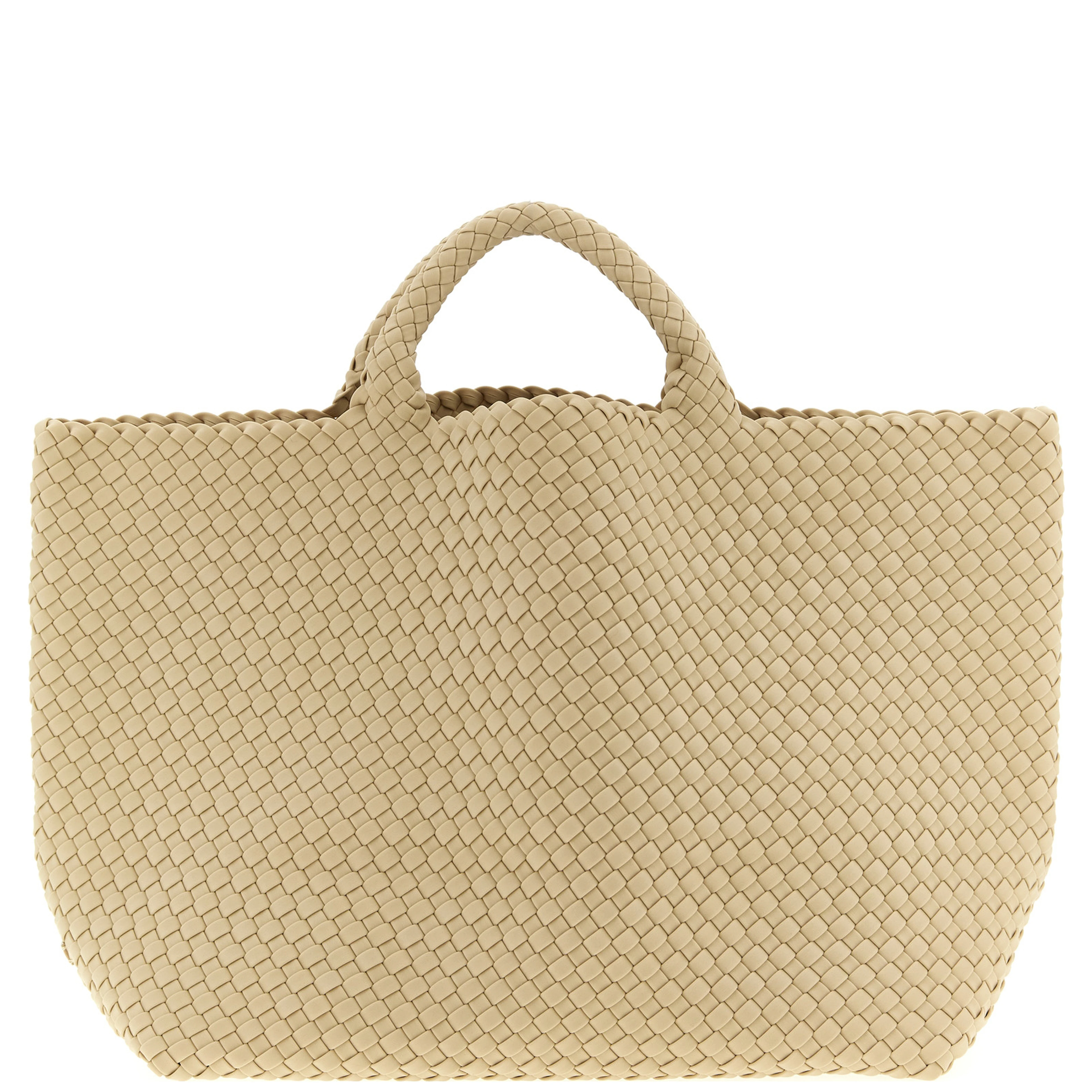 Beige Neoprene Tote Bag