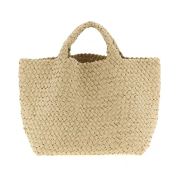 Beige Neoprene Tote Bag