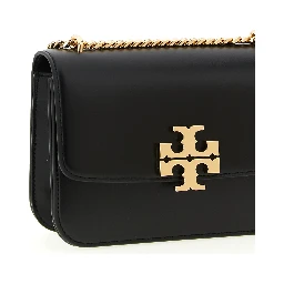 Black Calfskin Crossbody Bag