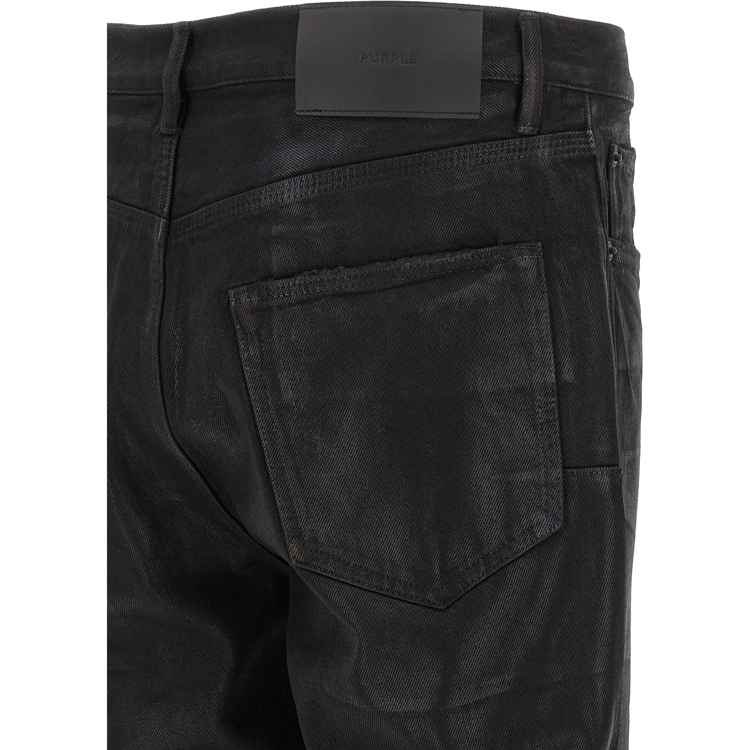 Black Cotton Flared Jeans