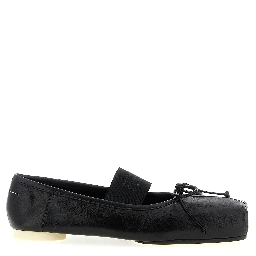 Black Calfskin Ballet Flats