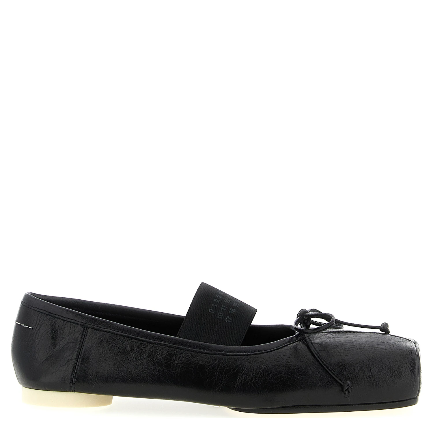 Black Calfskin Ballet Flats
