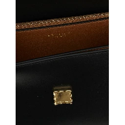 Black Calfskin Crossbody Bag