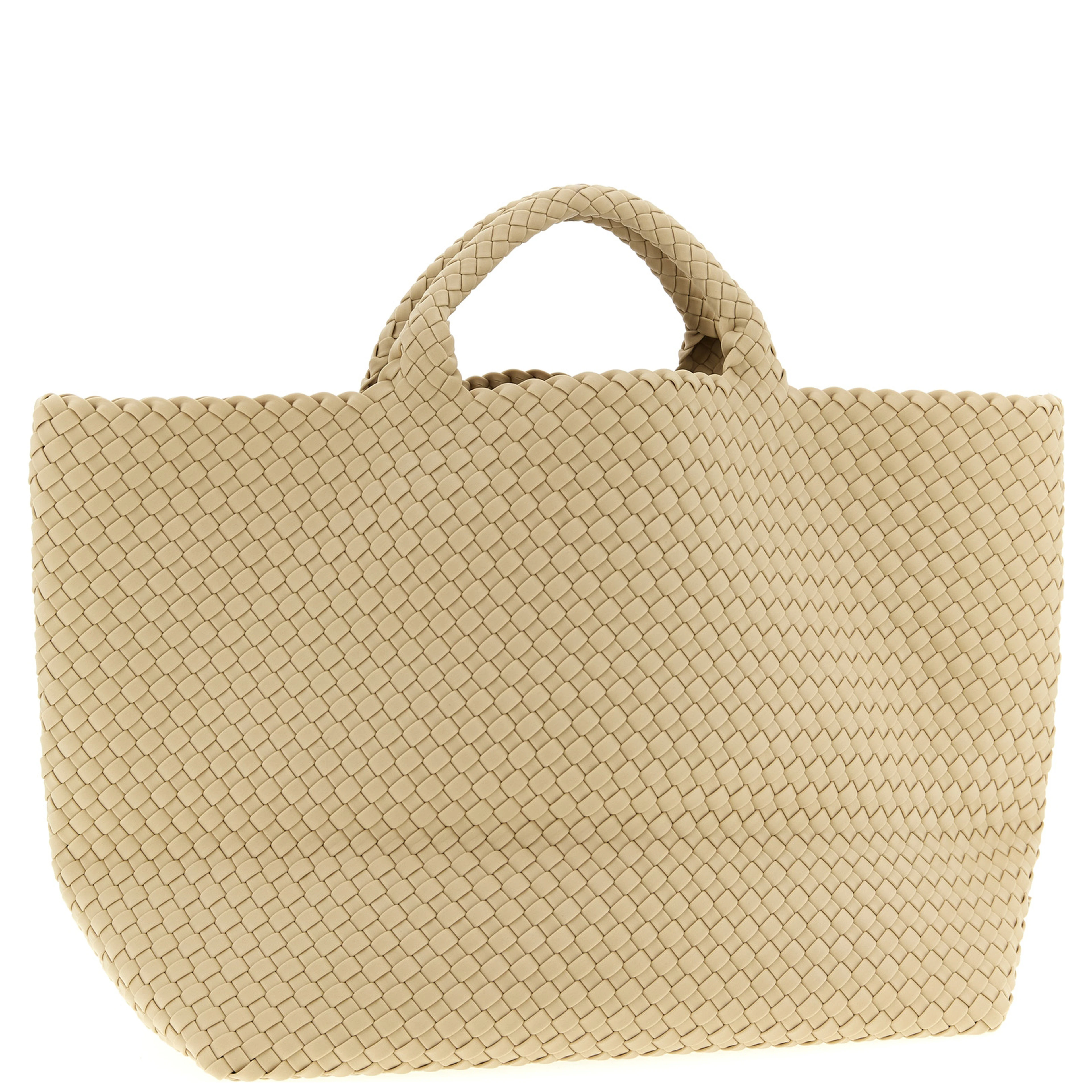 Beige Neoprene Tote Bag