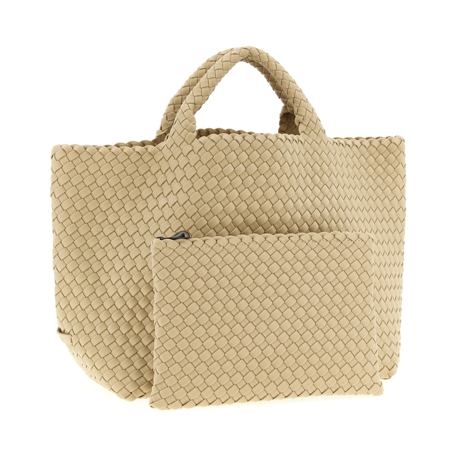 Beige Neoprene Tote Bag