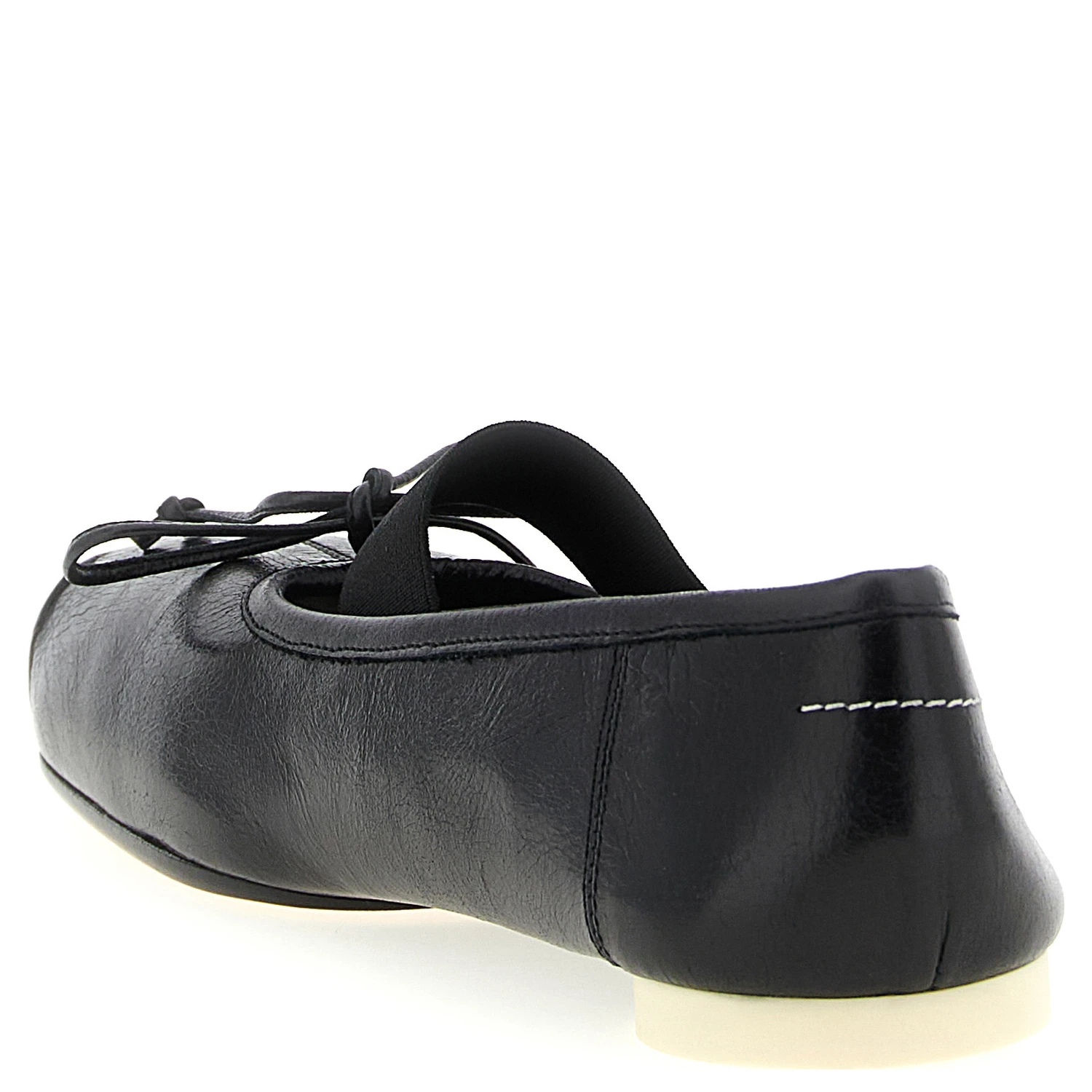 Black Calfskin Ballet Flats