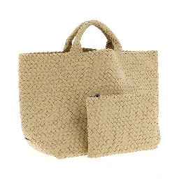 Beige Neoprene Tote Bag