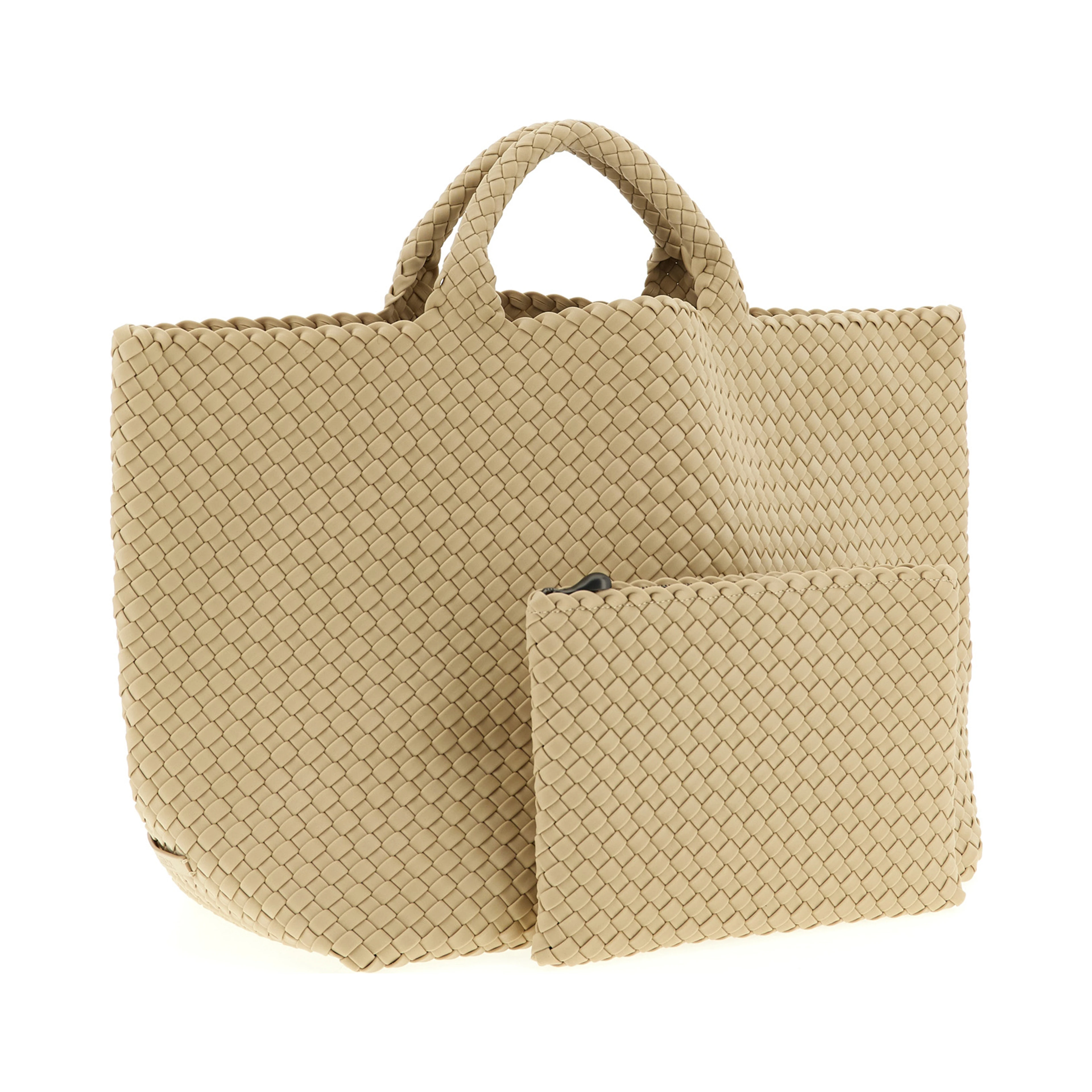 Beige Neoprene Tote Bag