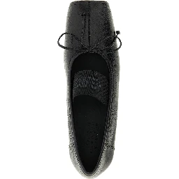 Black Calfskin Ballet Flats