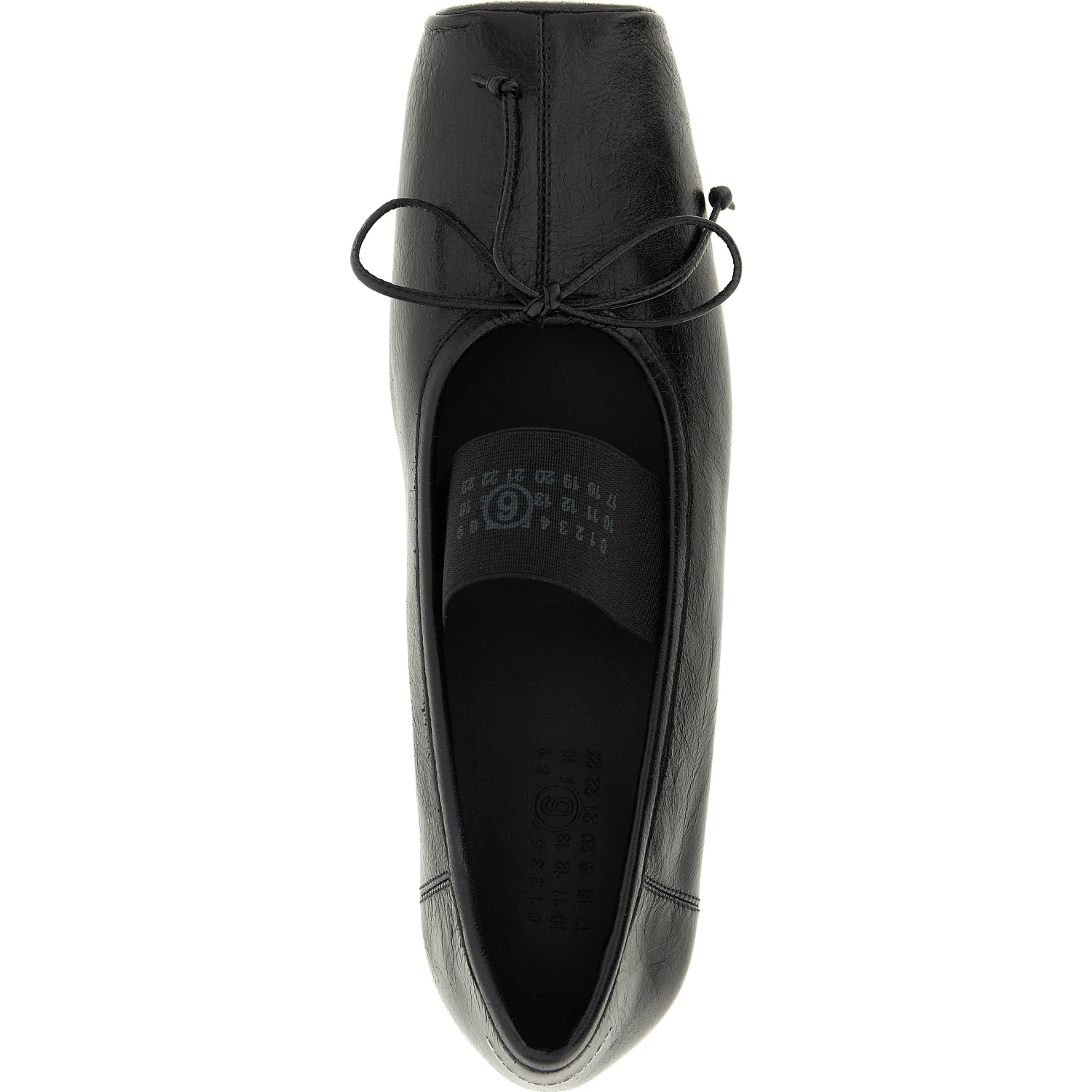 Black Calfskin Ballet Flats