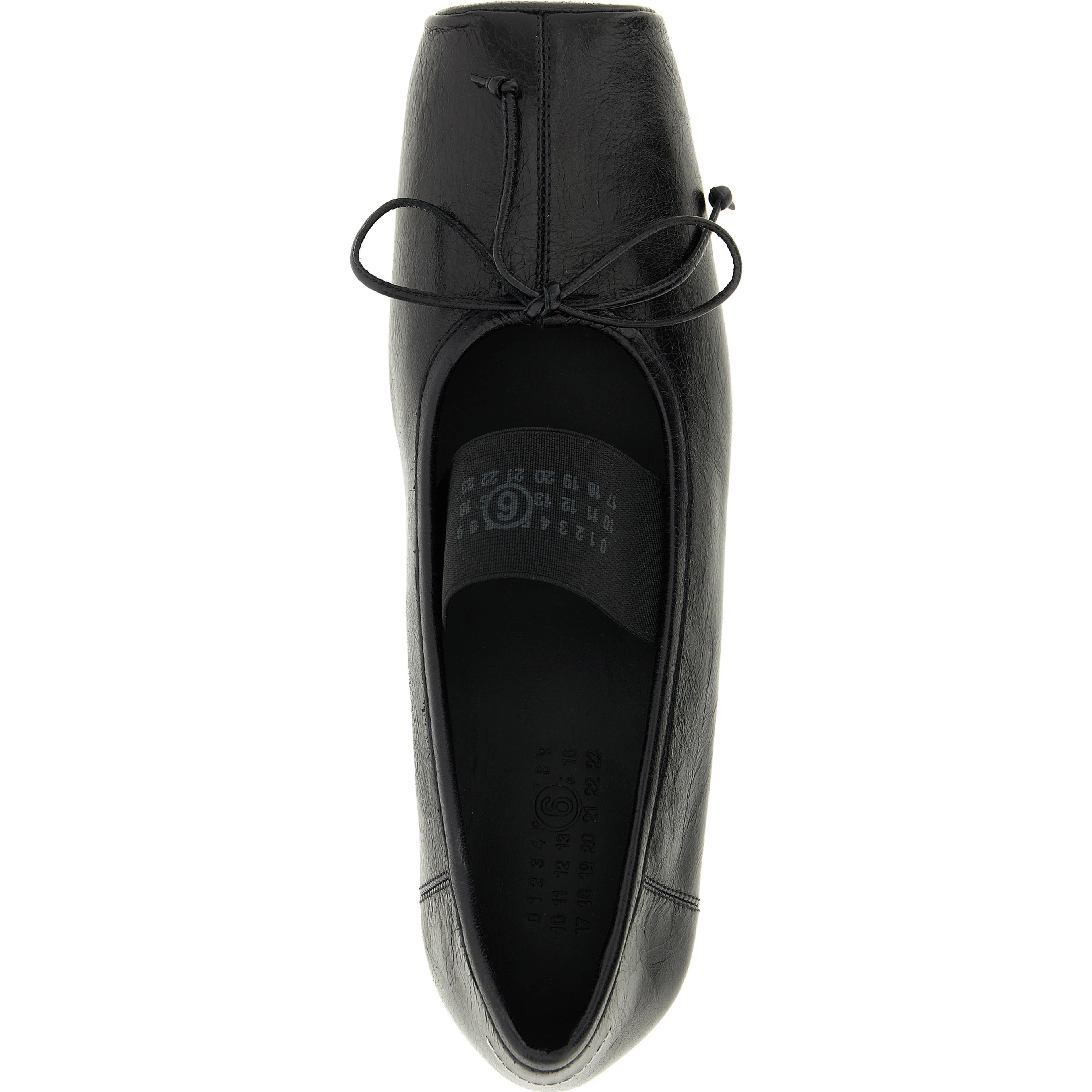Black Calfskin Ballet Flats