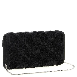 Black Viscose Clutch Bag