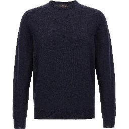 Blue Virgin Wool Cardigan
