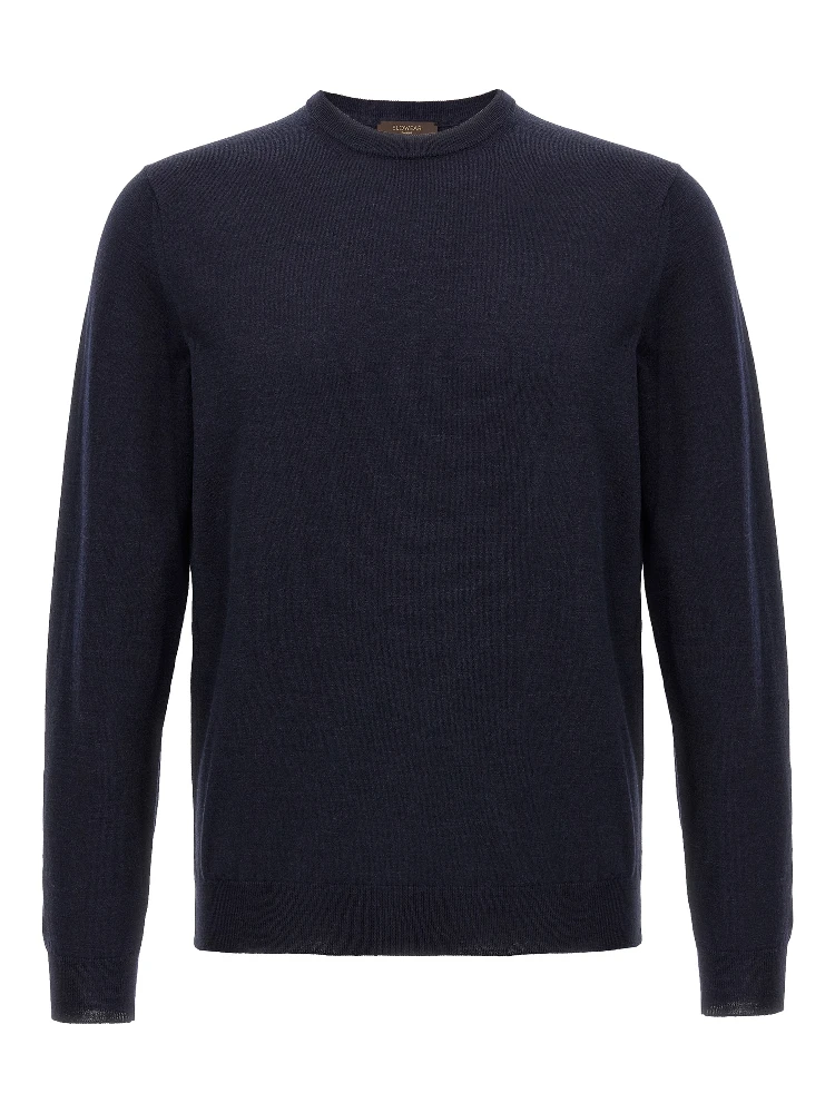Blue Virgin Wool Cardigan