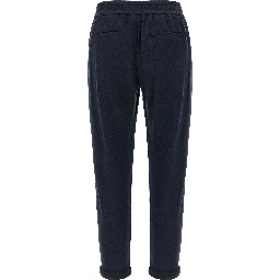 Blue Cotton Joggers (Workout Pants)