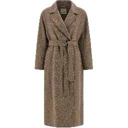 Brown Virgin Wool Coat