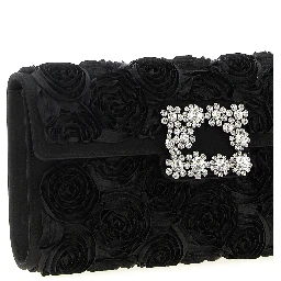 Black Viscose Clutch Bag