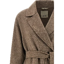 Brown Virgin Wool Coat