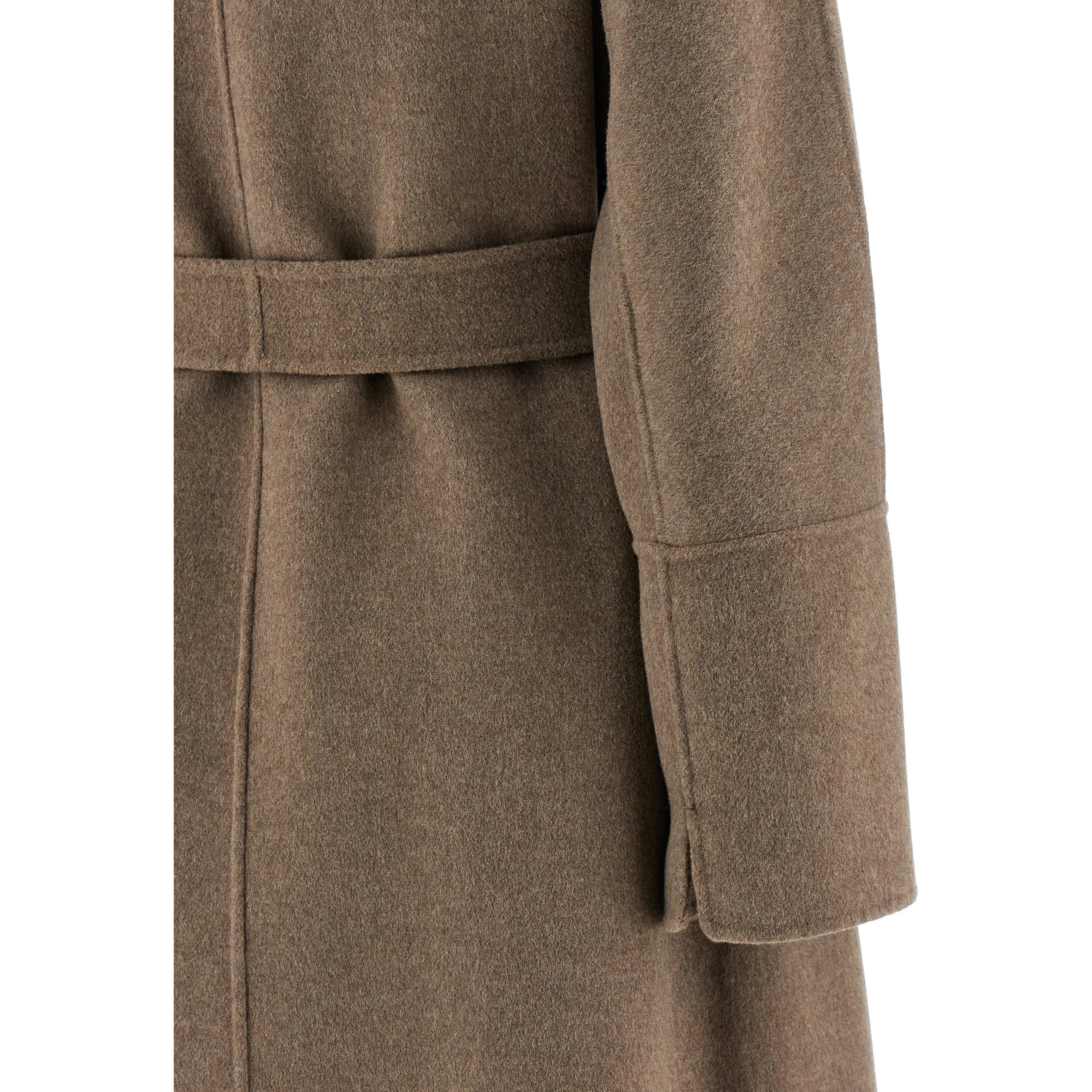Brown Virgin Wool Coat