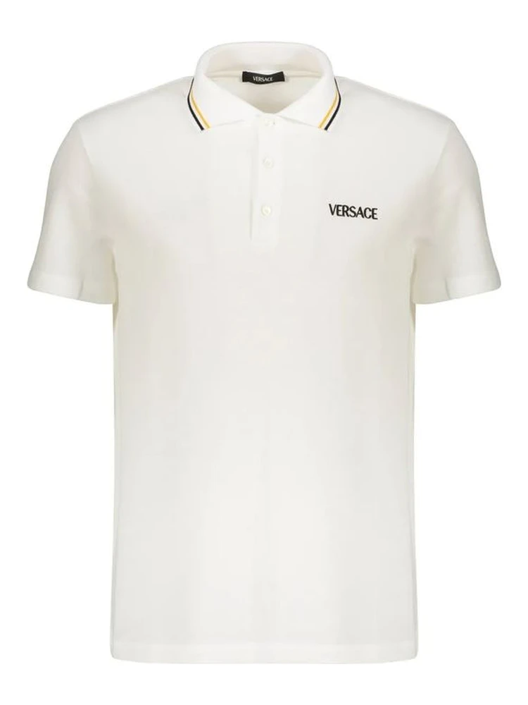 White Cotton Polo Shirt