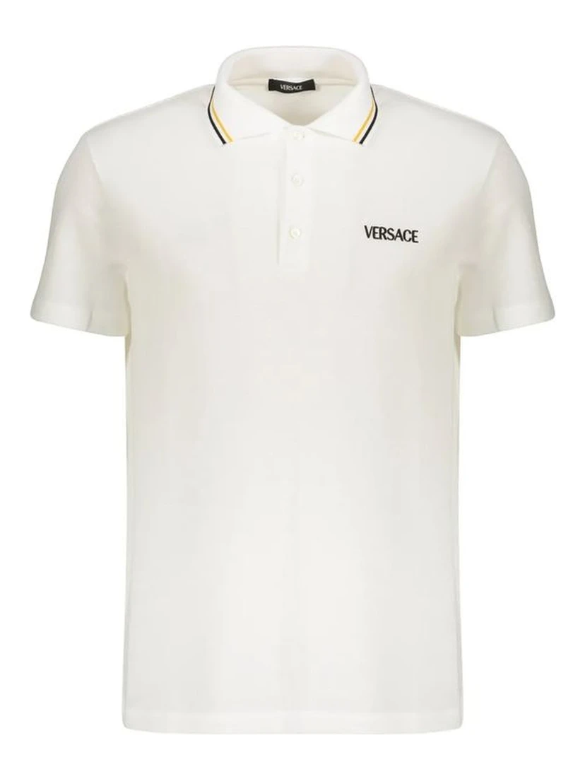 White Cotton Polo Shirt