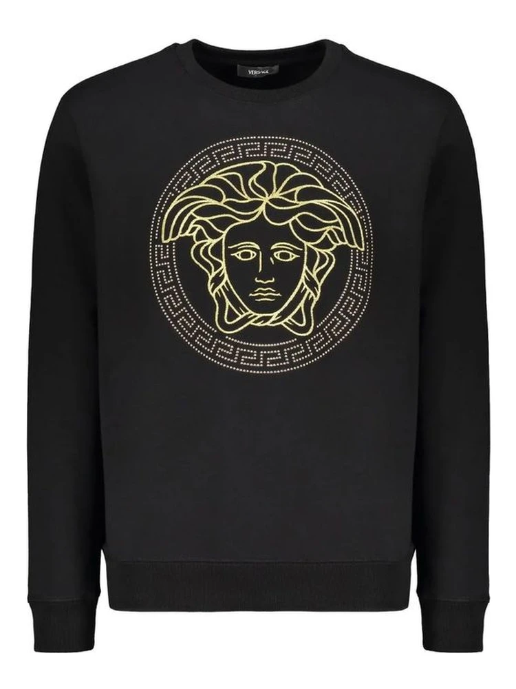 Black Cotton Sweatshirt