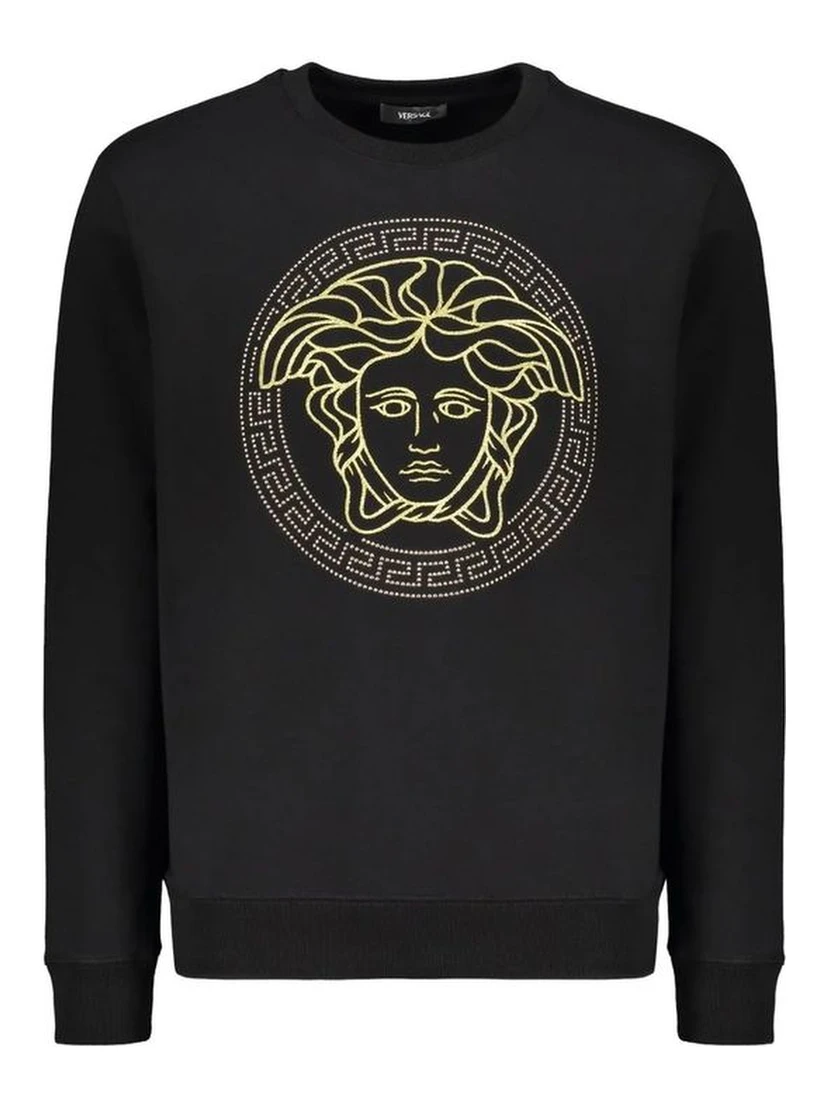 Black Cotton Sweatshirt