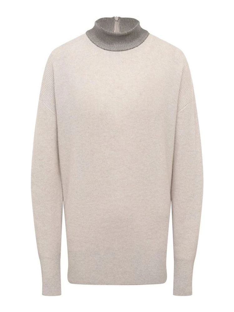 Beige Cashmere Sweater