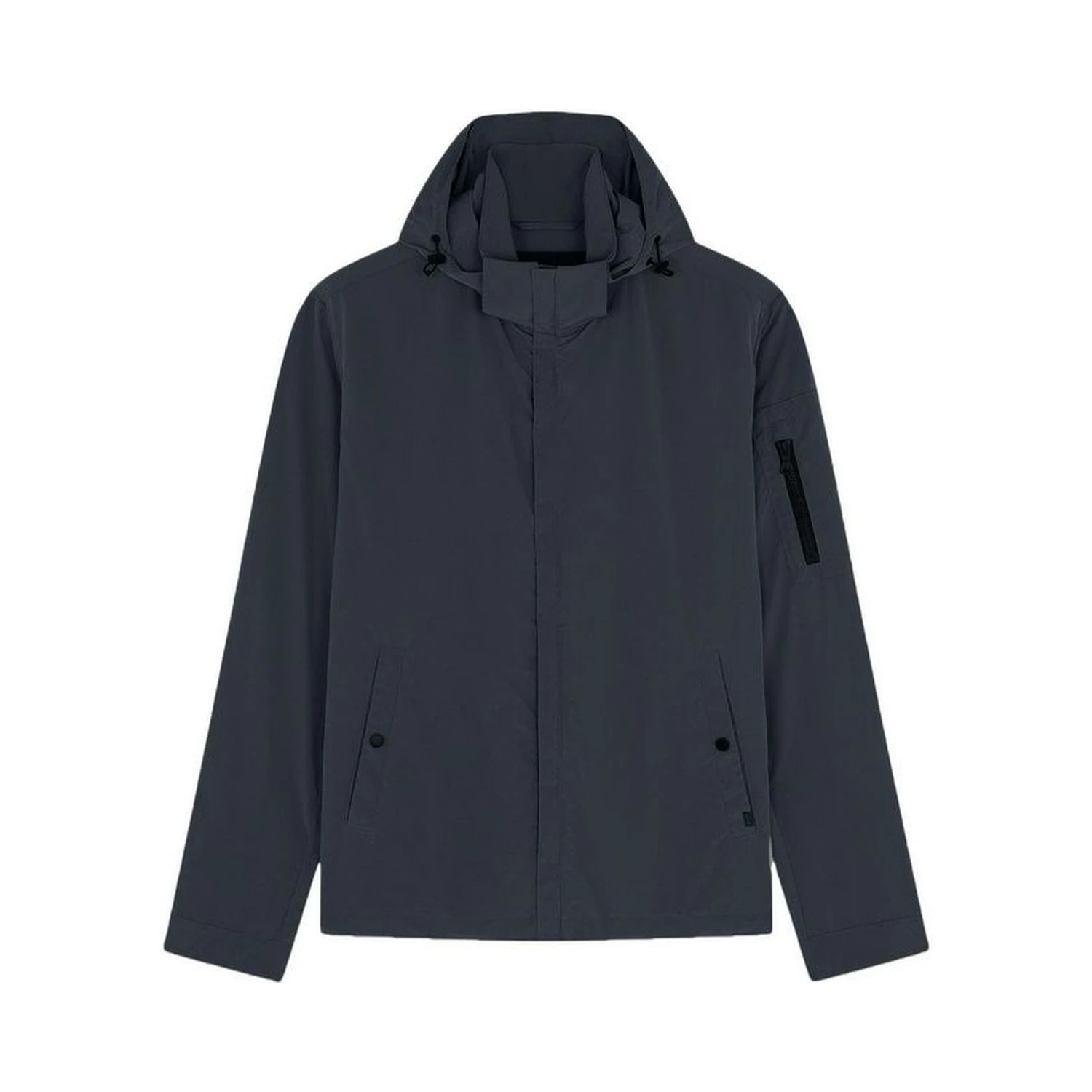 Gray Nylon Shell Jacket