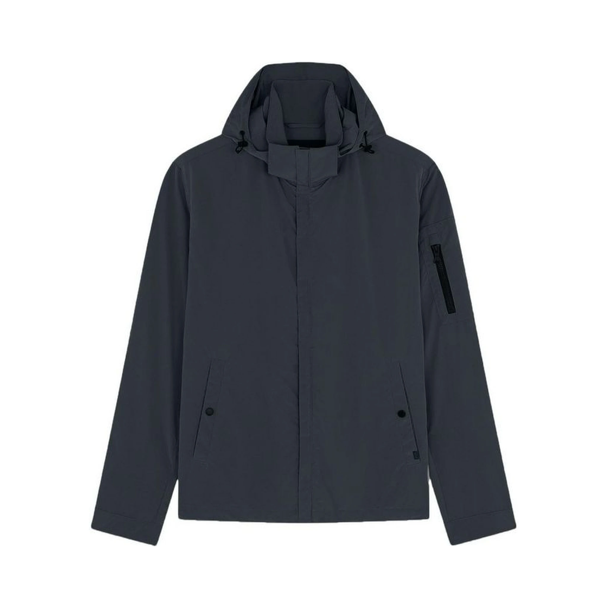 Gray Nylon Shell Jacket
