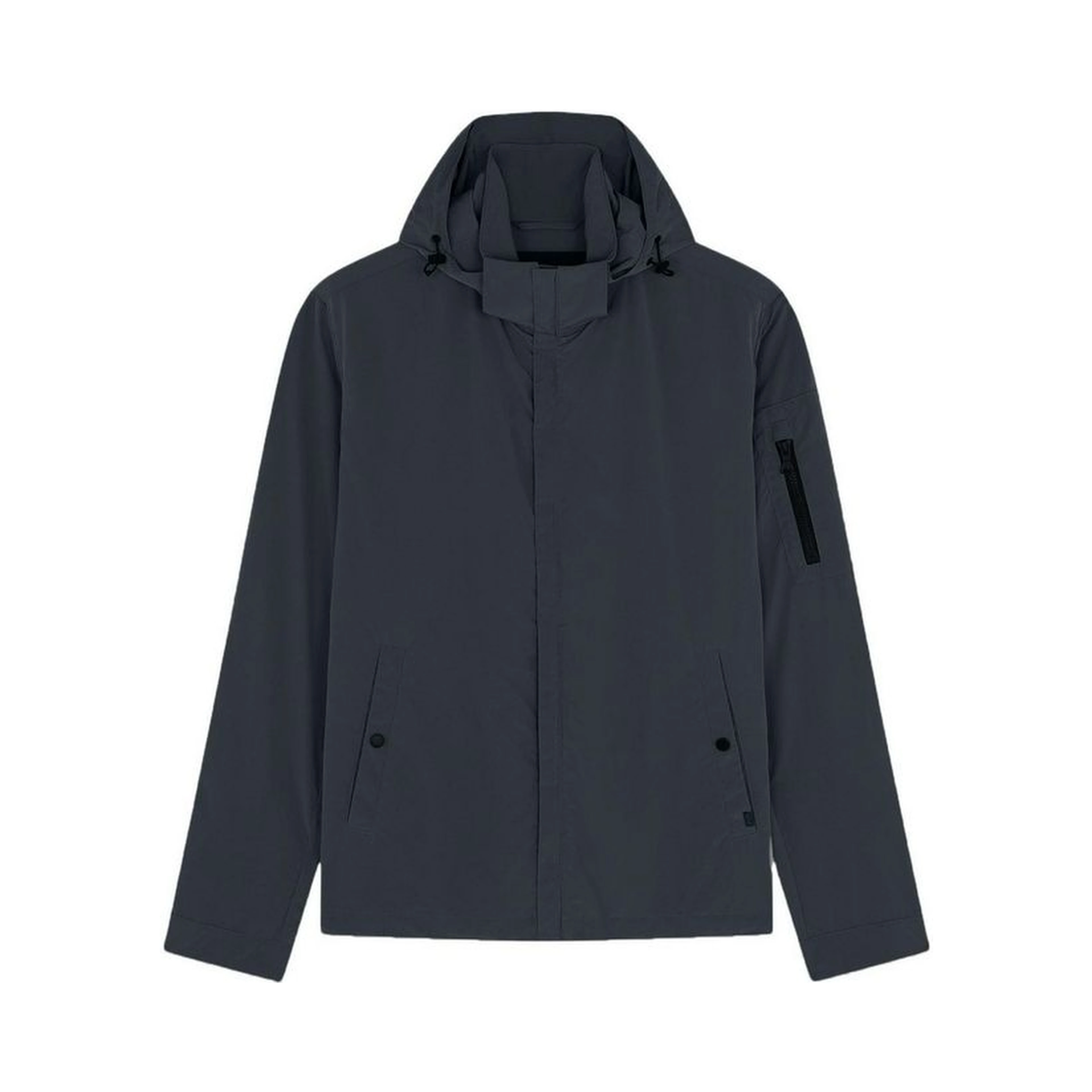 Gray Nylon Shell Jacket