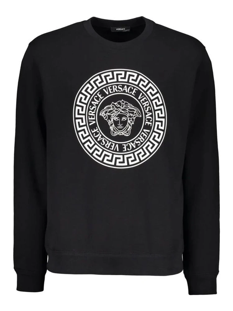 Black Cotton Sweatshirt